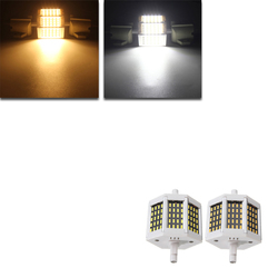 Dimmable R7S 78mm 8W 60 SMD 4014 LED Black Plate Warm White White Lamp Light Bulb AC220V/AC110V