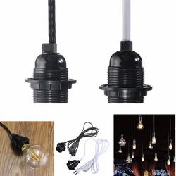 2.5M Cord E27/E26 Edison Pendant Light Holder Hanging Lamp Socket US Plug Adapter Switch 1