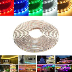 6M 21W Waterproof IP67 SMD 3528 360 LED Strip Rope Light Christmas Party Outdoor AC 220V 1