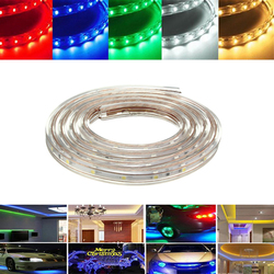 2M 7W Waterproof IP67 SMD 3528 120 LED Strip Rope Light Christmas Party Outdoor AC 220V 1