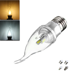 E27 E14 E12 B22 B15 3W LED Pure White Warm White 15 SMD 2835 LED Candle Light Lamp Bulb AC85-265V 1