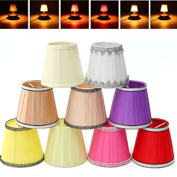 Fabric Chandelier Lampshade Holder Clip On Sconce Bedroom Beside Bed Lamp Hanging Light
