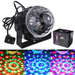 ARILUX?® 5W Mini RGB LED Party Disco Club Light Crystal Magic Ball Effect Stage Light for Christmas 2