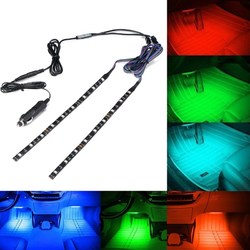 ARILUX?® 2PCS 30CM 5050 SMD Waterproof RGB LED Strip Light with DC Mini Controller+Car Charger DC12V 1