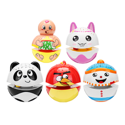 Christmas Cute Luminous Tumbler Doll Projection With Music Baby Toys For Kids Children Gift 1