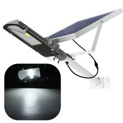 24W Solar Powered LED COB Light-controlled Sensor Street Road Light Waterproof for Outdoor Garden 1
