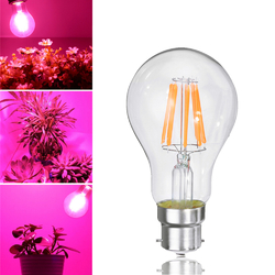 8W A60 E27 B22 COB Non-Dimmable LED Plant Grow Light Bulb for Hydroponics Greenhouse AC85-265V 1
