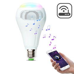 ARILUX?® E27 12W RGB+W+WW Smart WiFi APP Control LED Light Bulb Speaker Work With Alexa AC110-240V 1