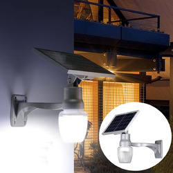 6W Solar Power LED Light Sensor LED Security Spotlight Wall Outdoor Garden Light Waterproof 1