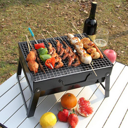 Outdooors BBQ Portable Charcoal Grill Household Folding Rack Grill 2