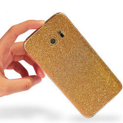 Colorful Scrub Flashing Diamond Body Phone Skin Sticker Protection For Samsung Galaxy S6 Edge Plus 2