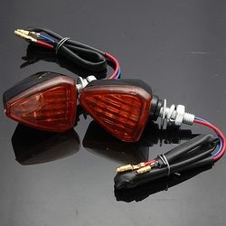 Motorcycle Motor Bike Turn Signal Indicators Light Lamp Amber 2