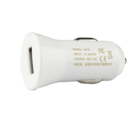 Zhongba CH18A USB Car Charger 5V 2.1A for iPhone Xiaomi Samsung Digital USB Port Electrric Device 6