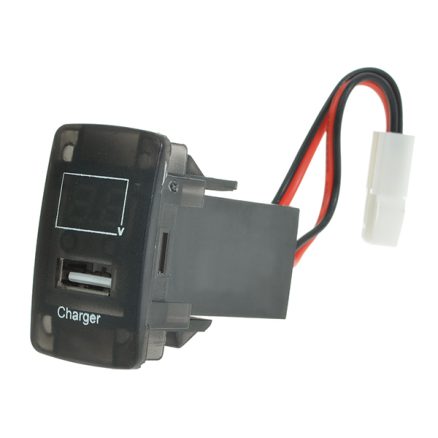 5V 2.1A USB Port Dashboard Volt Meterr Phone Charger for Honda 2