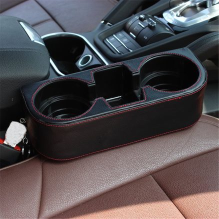 Multi-functional PU Leather Car Seat Crevice Storage Box Seat Gap Organizer Drink Cup Holder 7