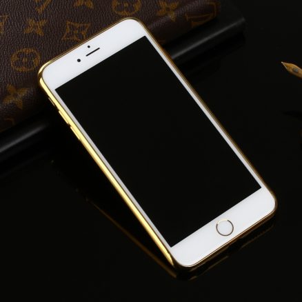 Bakeey?„? Litchi Grain Plating TPU Silicone Ultra Thin Cover Case for iPhone 6Plus & 6sPlus 5.5 Inch 6