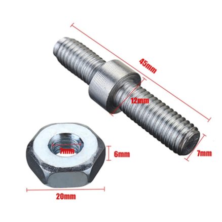 M7 Double Threaded Screw Studs with Hard Steel Hex Nuts for Stihl Chain Saw 2