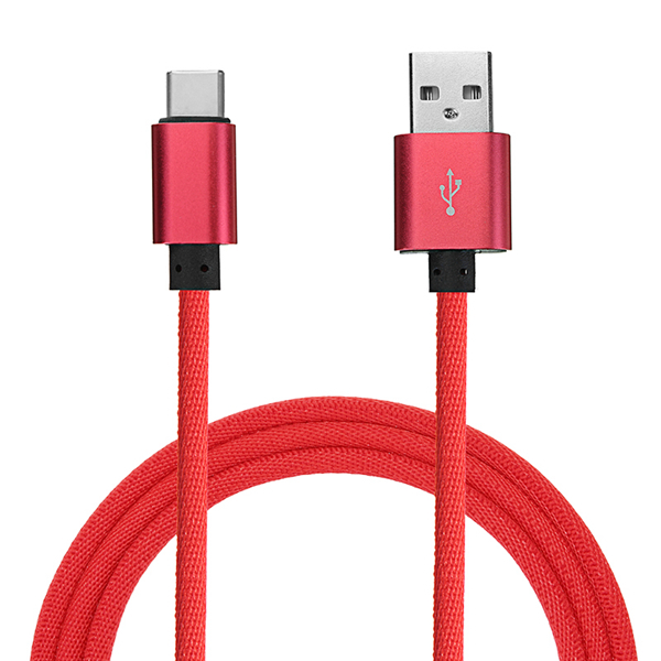 Bakeey Type C Braided Fast Charging Cable 1m For Oneplus 5 5t 6 Mi A1 Mix 2 Samsung S8 Note 8 2