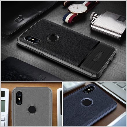 Bakeey Soft TPU Leather Shockproof Anti-Fingerprint Protective Case For Xiaomi Mi A2/ Xiaomi Mi 6X 6