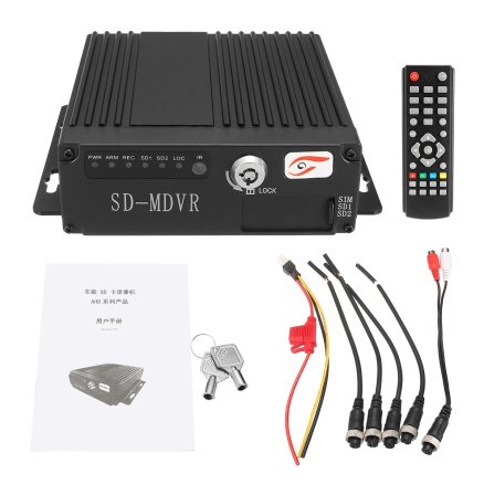 SW-0001A 12V Mobile HD DVR Realtime Video Audio Recorder Bus Car DVR With Remote 6