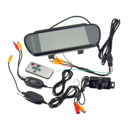 7inch Trcuk LCD Mirror Monitor+IR Wireless Rear View Camera Reversing - Image 6