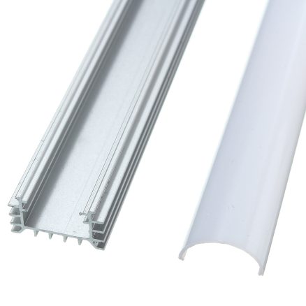 50CM XH-062 U-Style Aluminum Channel Holder For LED Strip Light Bar Under Cabinet Lamp Lighting 5