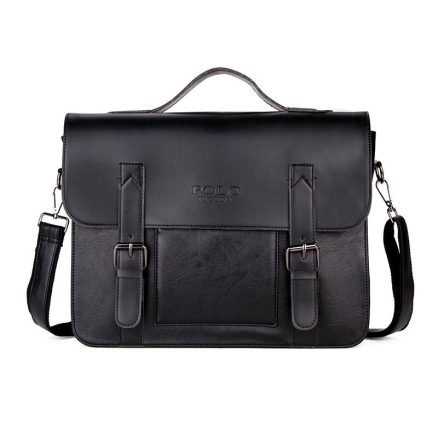 Men Vintage PU Leather Messenger Bag Laptop Briefcase Handbag 14 Inch 3