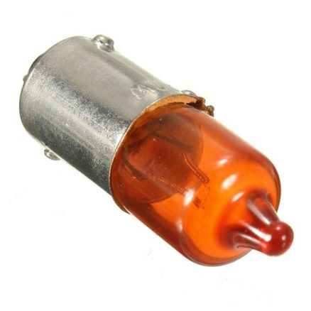 4pcs 12V 23w Motorcycle Turn Singal Indicator Bulb BA9S Base Mini Amber Halogen Lights 5