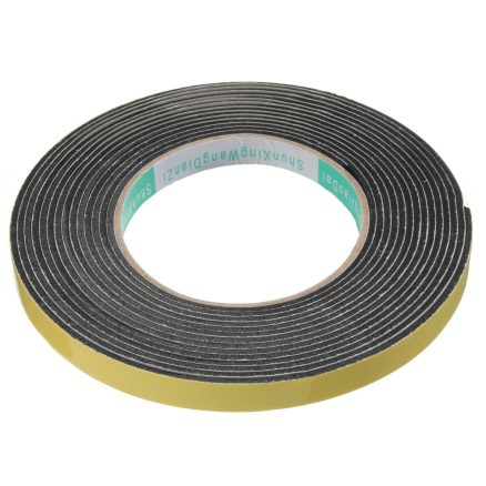 Safety Black Single Sided Adhesive Foam Cushion Tape Closed Cell ?‹5m x 2mm x 10mm 3