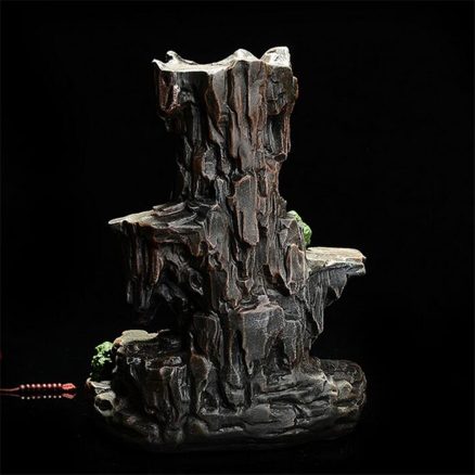 Backflow Incense Cone Burner Censer Holder Mountain Waterfall Stream Home Fragrant Furnace Decor 2