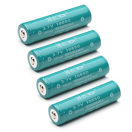 10PCS MECO 3.7v 4000mAh Protected Rechargeable 18650 Li-ion Battery 2