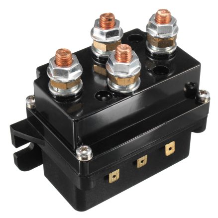 12V 500Amp HD Electric Capstan Contactor Winch Control Solenoid Twin Wireless Remote Recovery 4x4 3