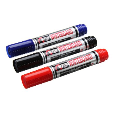 Genvana 3.5mm Marker Pen for White Board Add Ink Recycle Black Red Blue 2