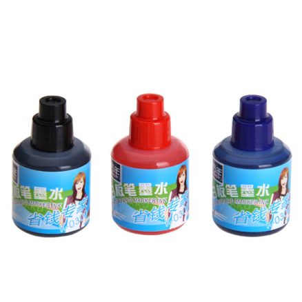 Genvana 20ml Refill Ink Black Blue Red Refilling Ink Board Writing Erasable Marker Ink For White Board Marker Pen 1