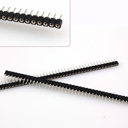 5pcs 40Pin Single Row 2.54mm Round Female Header Pin 3