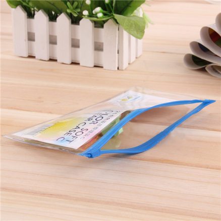 21x13cm Clear Transparent Plastic Pencil Bag PVC Exam Approved Stationery Case 2