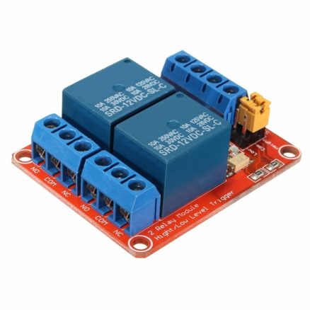 12V 2 Channel Relay Module With Optocoupler Support High Low Level Trigger 3