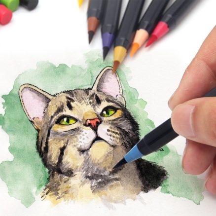 20 Colors Watercolor Drawing Writing Brush Artist Sketch Manga Marker Pen Set 6
