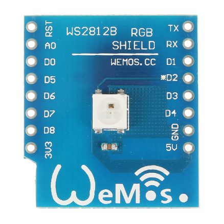 WS2812B RGB Shield Module Expansion Board For D1 Mini 3