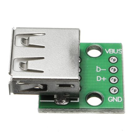 10pcs USB 2.0 Female Head Socket To DIP 2.54mm Pin 4P Adapter Board 4