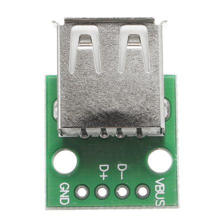 10pcs USB 2.0 Female Head Socket To DIP 2.54mm Pin 4P Adapter Board 6