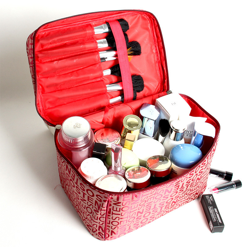 Women Cosmetic Bag Large Capacity Storage Handbag Travel Toiletry Bags Makeup Box