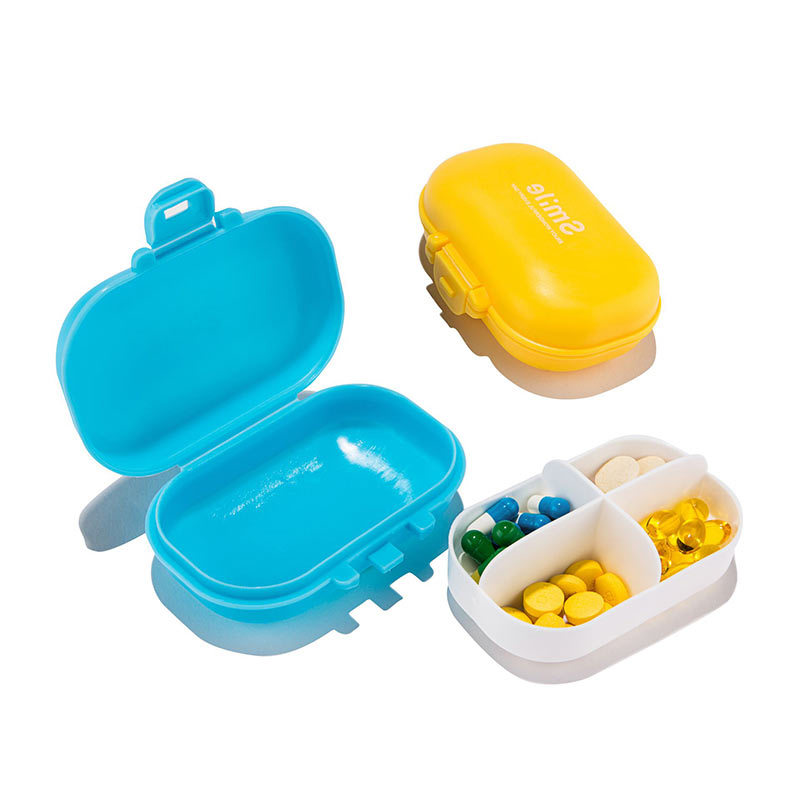 Honana HN-PB011 4 Compartments Pill Organizer Portable Travel Pill Case Daily Pill Box