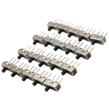 60pcs SS12D00G3 2 Position SPDT 1P2T 3 Pin PCB Panel Mini Vertical Slide Toggle Switch 1