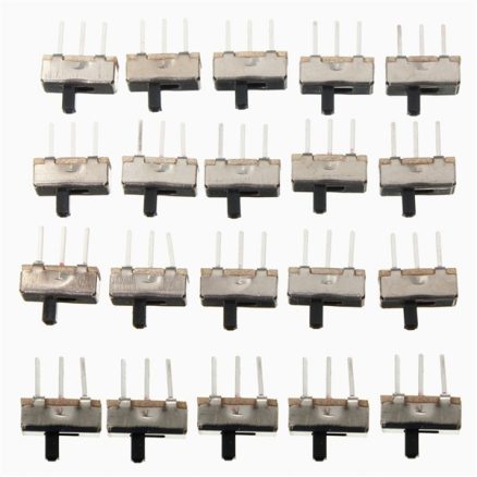 60pcs SS12D00G3 2 Position SPDT 1P2T 3 Pin PCB Panel Mini Vertical Slide Toggle Switch 2