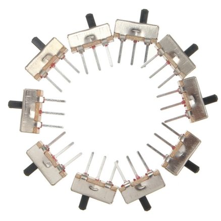 60pcs SS12D00G3 2 Position SPDT 1P2T 3 Pin PCB Panel Mini Vertical Slide Toggle Switch 4