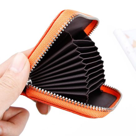 High Quality Genuine Leather Crocodile Pattern Zipper Around Card Holder Wallets Coin Purse 5