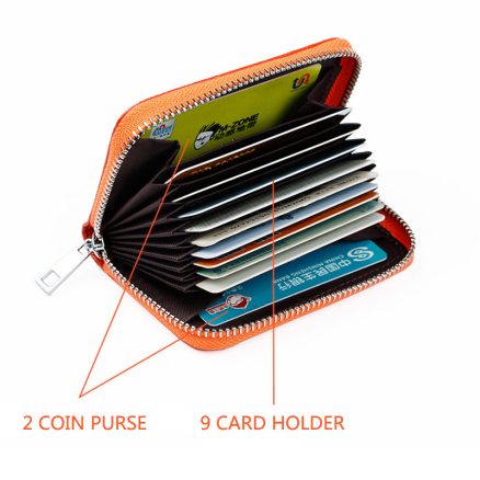 High Quality Genuine Leather Crocodile Pattern Zipper Around Card Holder Wallets Coin Purse 7