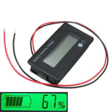 3Pcs 12V/24V/36V/48V 8-70V LCD Acid Lead Lithium Battery Capacity Indicator Digital Voltmeter 1