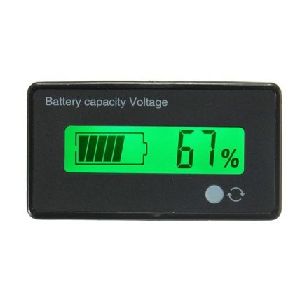 3Pcs 12V/24V/36V/48V 8-70V LCD Acid Lead Lithium Battery Capacity Indicator Digital Voltmeter 2